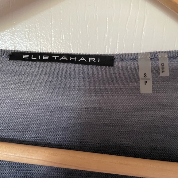 Elie Tahari Cardigan Sweater. Size small black blue grey - Picture 2 of 13